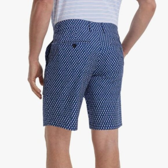 Golf Shorts Men Print Quick Dry Stretch Lightweight Water-Resistant Flex Flat - Picture 3 of 11